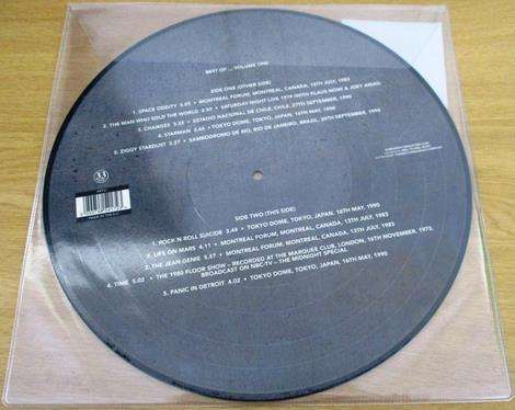 DAVID BOWIE Best Of Volume One PICTURE DISC LP VINYL Record