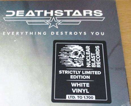 DEATHSTARS Everything Destroys You Ltd Ed. WHITE LP VINYL Record