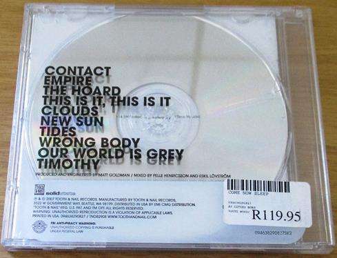 CHRISTIAN ROCK/METAL: AS CITIES BURN Come Now Sleep CD [BB SHELF C/R/M]