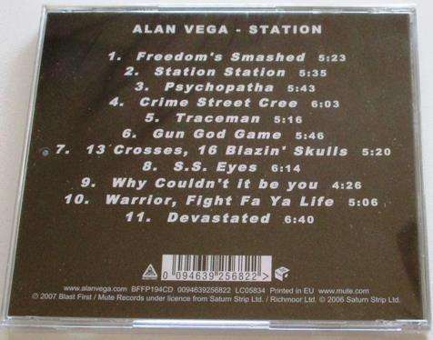 ALAN VEGA [from Suicide] Station CD