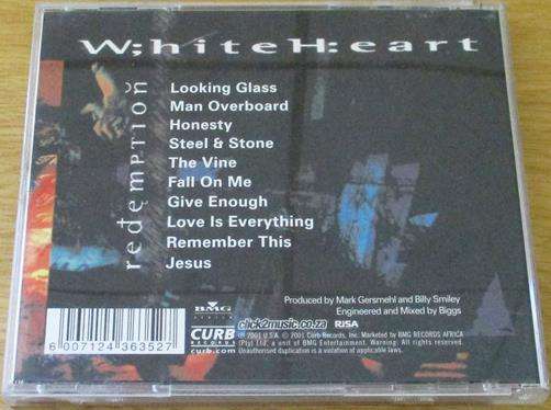 CHRISTIAN ROCK/METAL: WHITE HEART Redemption CD [BB SHELF C/R/M]