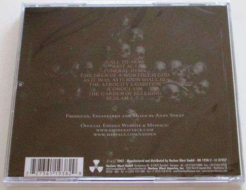 EXODUS The Atrocity Exhibition (Exhibit A) CD