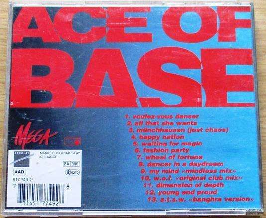 ACE OF BASE Happy Nation CD [Shelf Zx1]