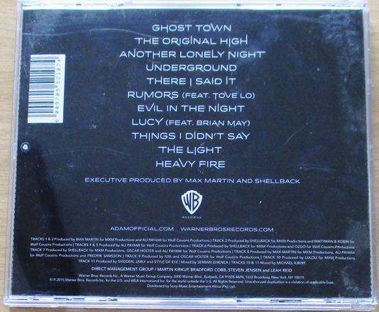 ADAM LAMBERT The Original High CD [Shelf Zx1]