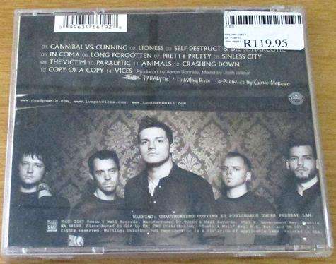 CHRISTIAN ROCK/METAL : DEAD POETIC Vices CD [BB SHELF C/R/M]