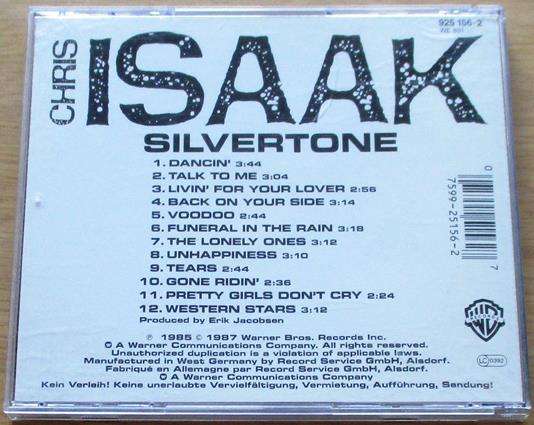 CHRIS ISAAK Silvertone CD [Zx9]
