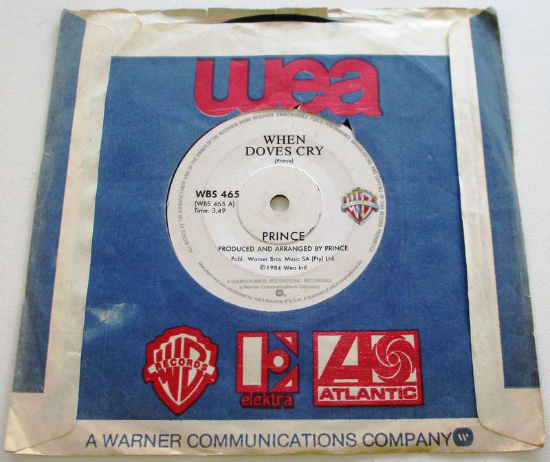 PRINCE When Doves Cry 7" Single Vinyl record