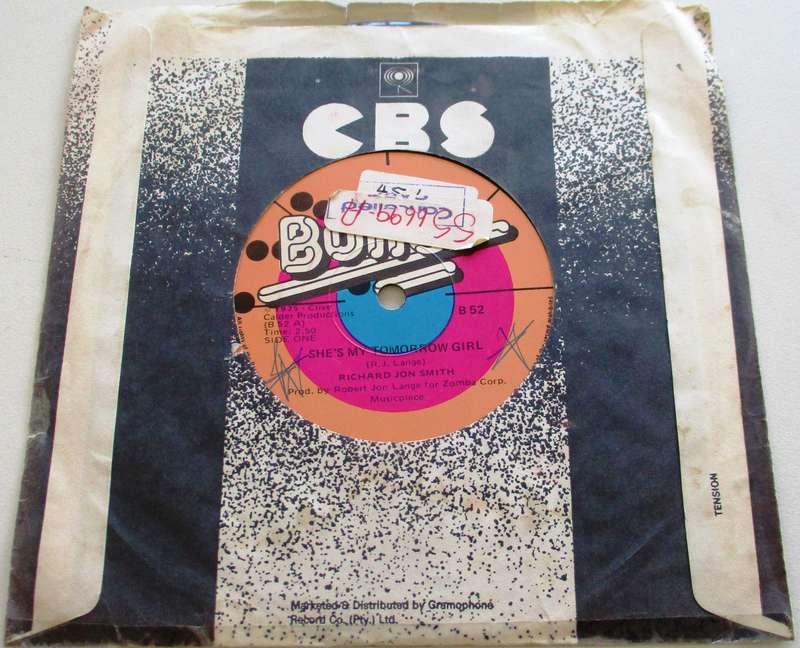 RICHARD JOHN SMITH She's my tomorrow Girl  7" Single Vinyl record