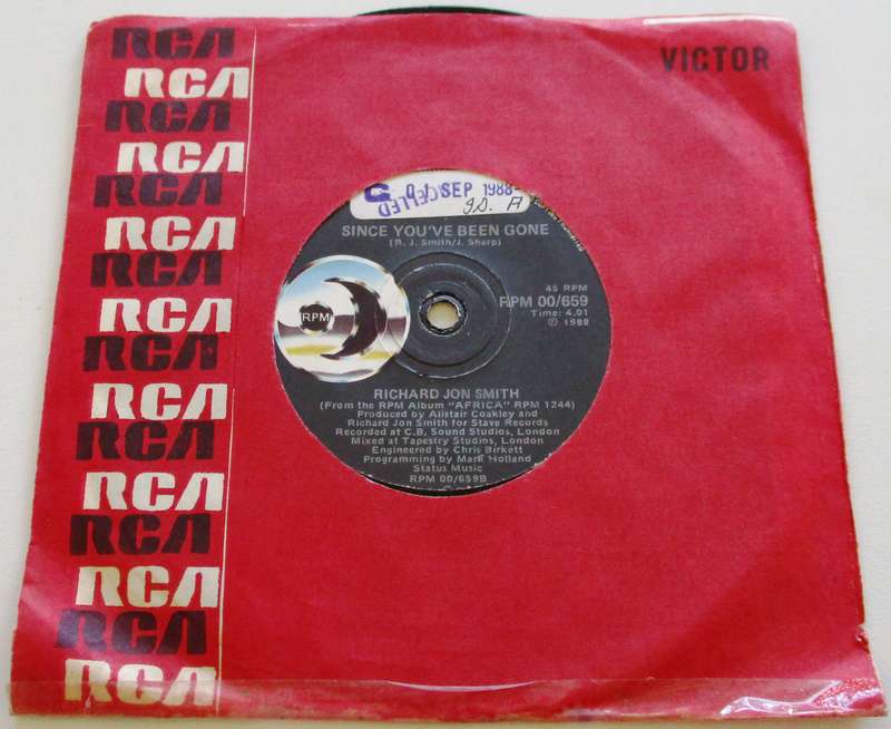 RICHARD JOHN SMITH Dancin' in South Africa / Since You've been Gone  7" Single Vinyl record