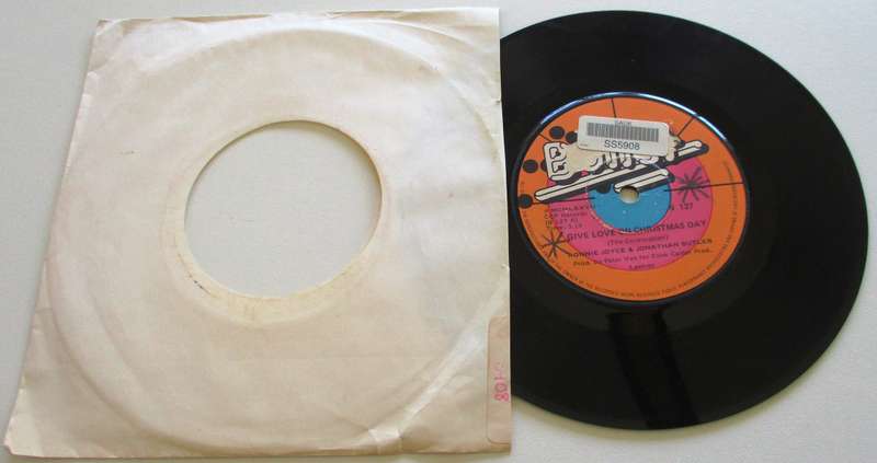 RONNIE JOYCE Give Love on Christmas Day 7" Single Vinyl record
