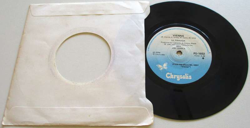 ULTRAVOX Vienna 7" Single Vinyl record
