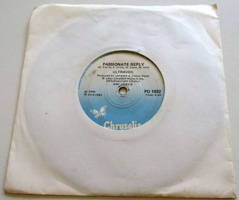 ULTRAVOX Vienna 7" Single Vinyl record