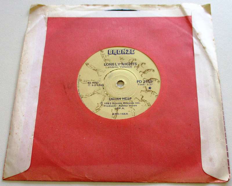 URIAH HEEP Lonely Nights 7" Single Vinyl record