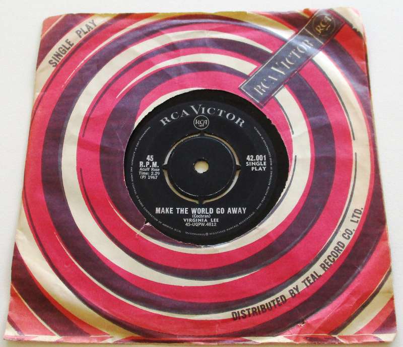 VIRGINIA LEE No Regrets / Lonely River  7" Single Vinyl record
