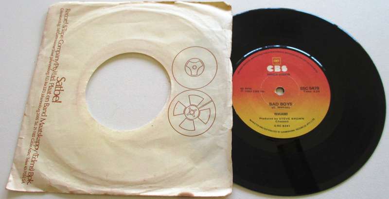 WHAM Bad Boys  7` Single VINYL Record