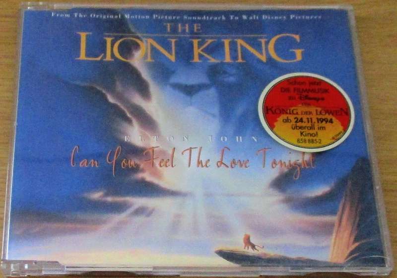 ELTON JOHN Can You Feel the Love Tonight Single [CD Singles Box]