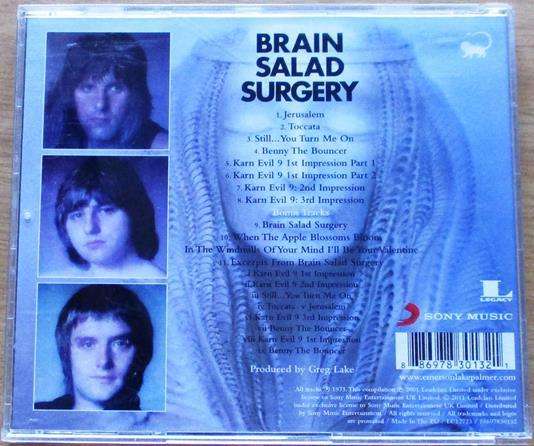 EMERSON LAKE & PALMER Brain Salad Surgery with extra tracks CD [Gx7]