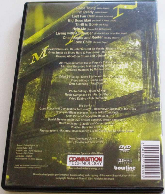 BOULEVARD BLUES The Railhouse Tracks DVD