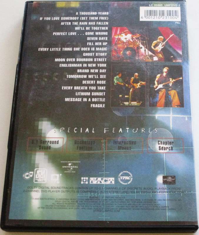 STING The Brand New Day Tour DVD
