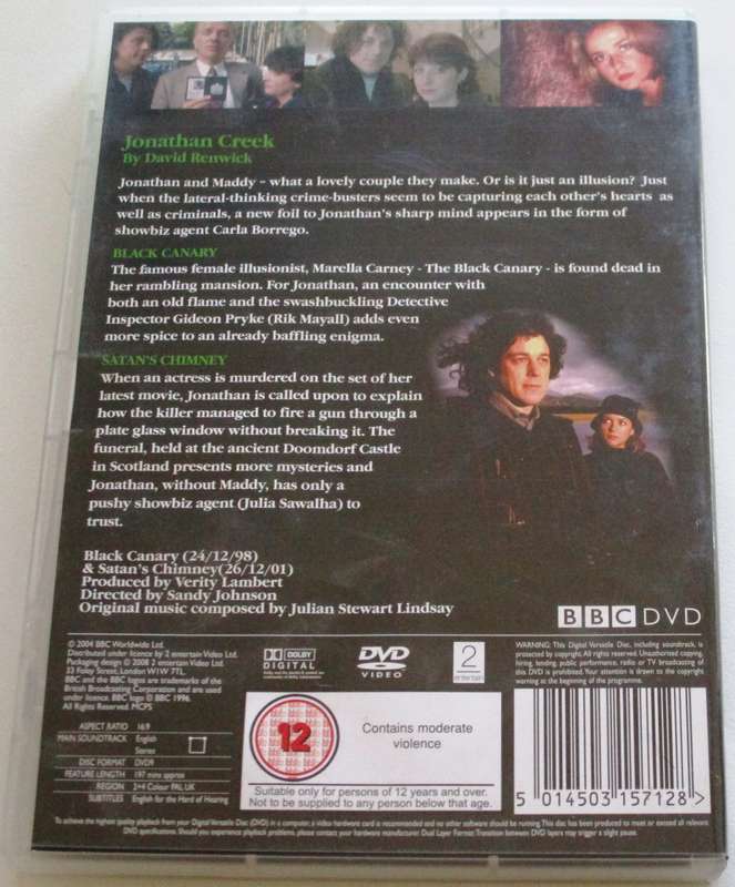 JONATHAN CREEK Christmas Specials DVD  [BOX SET SHELF]