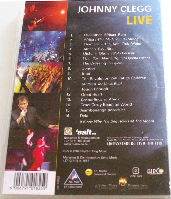 JOHNNY CLEGG Live DVD