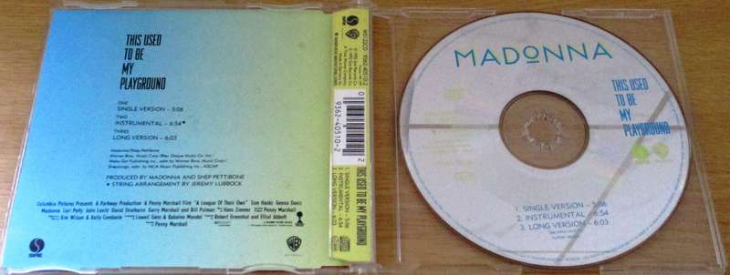 MADONNA This Used to Be my Playground CD Single [CD Singles Box]