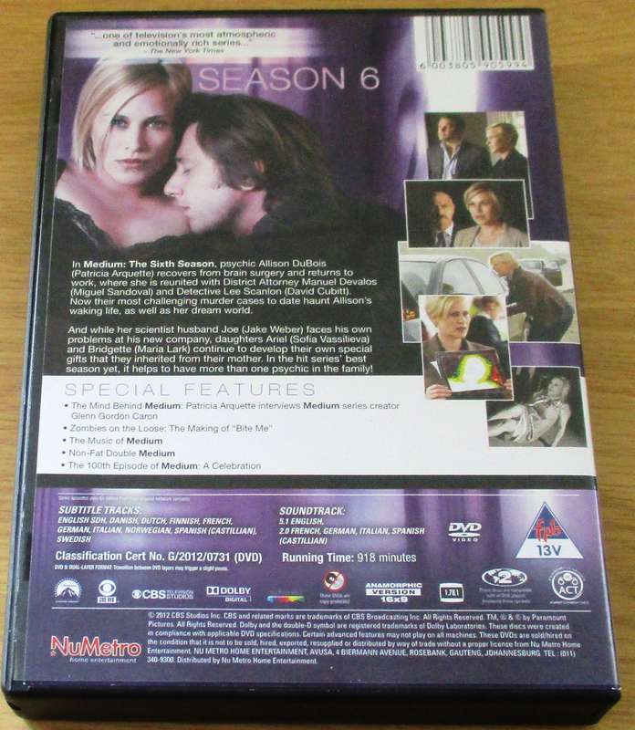 MEDIUM Season 5xDVD BOX SET [BBox 4]