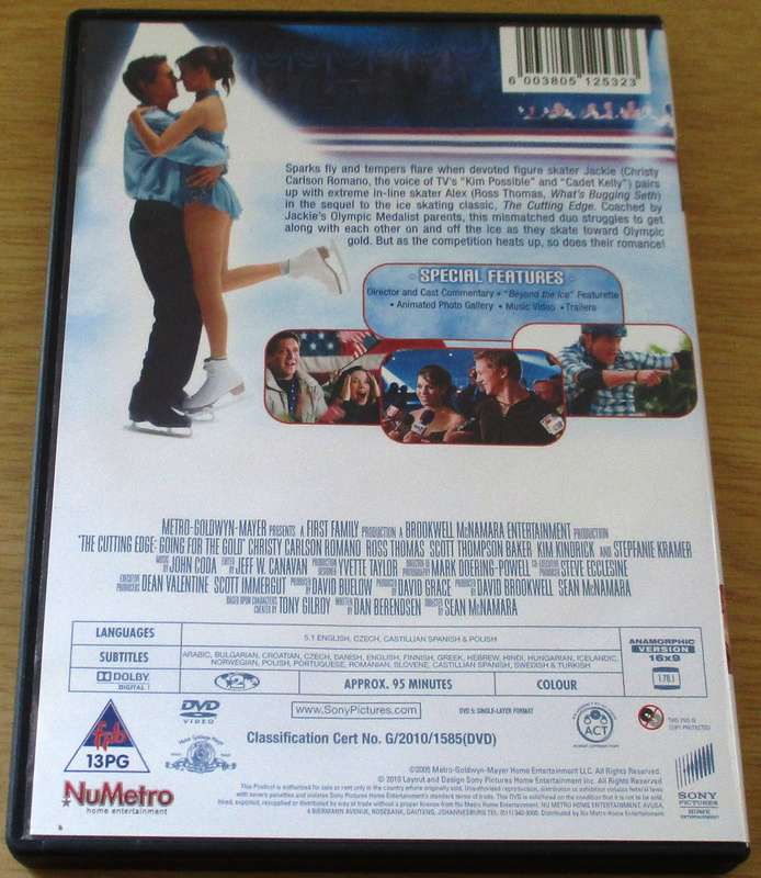 THE CUTTING EDGE GOING FOR THE GOLD Ice Skating DVD [BBOX 4]