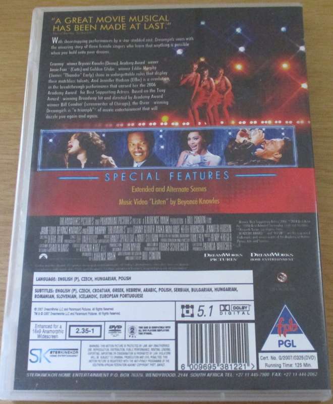 DREAMGIRLS DVD Beyonce [BBOX 4]
