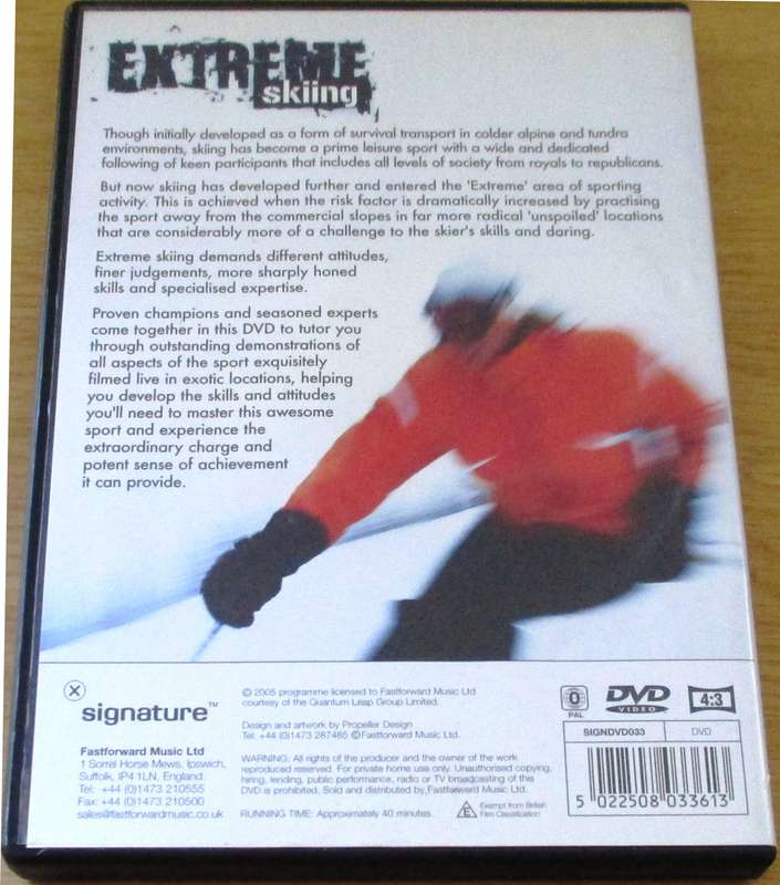 EXTREME SKIING DVD [BBOX 4]