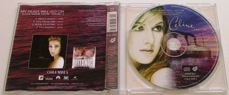 CELINE DION My Heart Will Go On CD Single [CD SINGLE BOX]