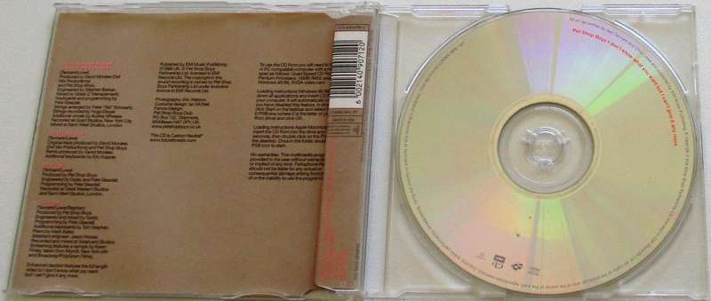 PET SHOP BOYS I Don't Know what You Want South African CD Single [CD SINGLE BOX]