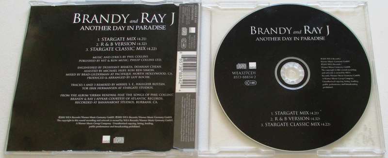 BRANDY and RAY J Another Day in Paradise CD Single [CD SINGLE BOX]