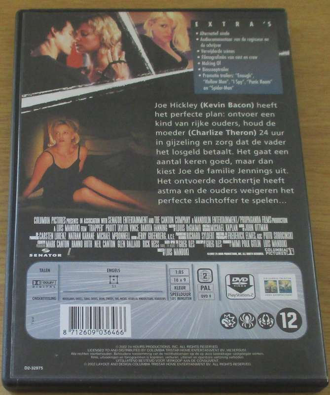 TRAPPED DVD Charlize Theron [BBOX 4]