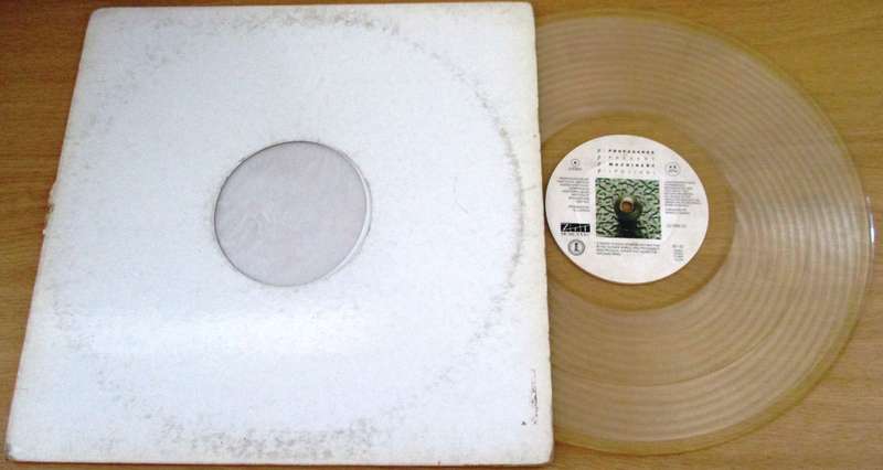 PROPAGANDA P: Machinery Ltd Edition CLEAR 12" Maxi Single VINYL Record