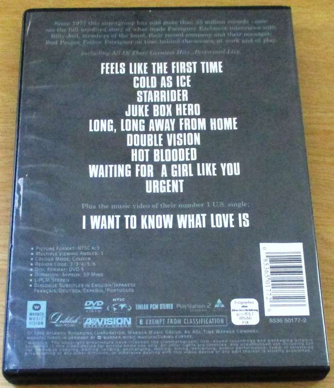 the FOREIGNER Story Feels like the Very First Time DVD