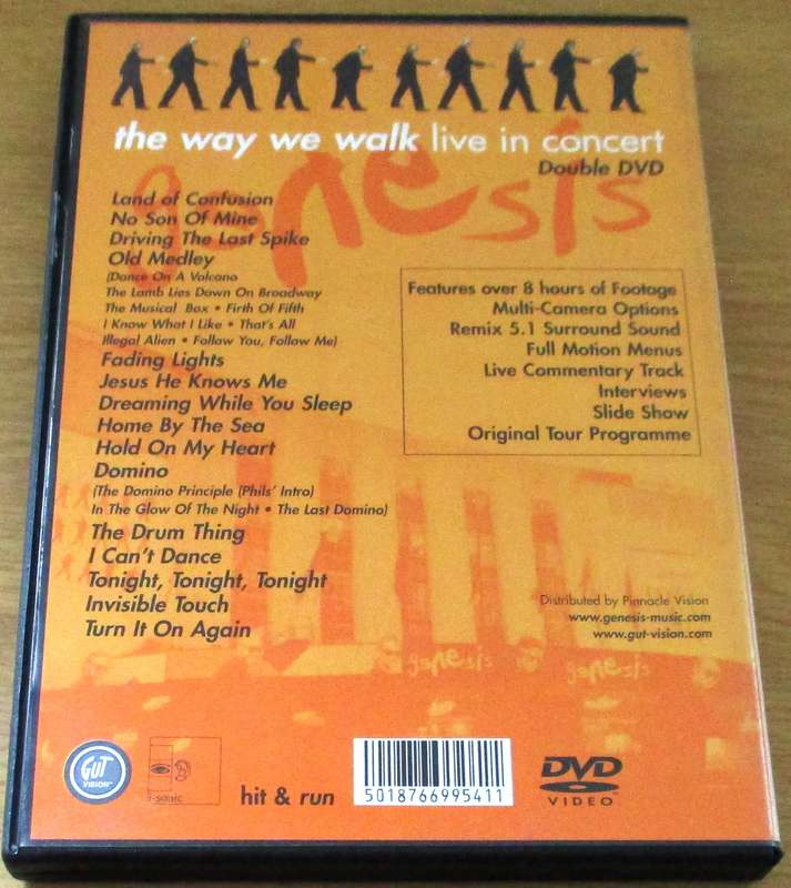 GENESIS The Way We Walk Live in Concert 2xDVD
