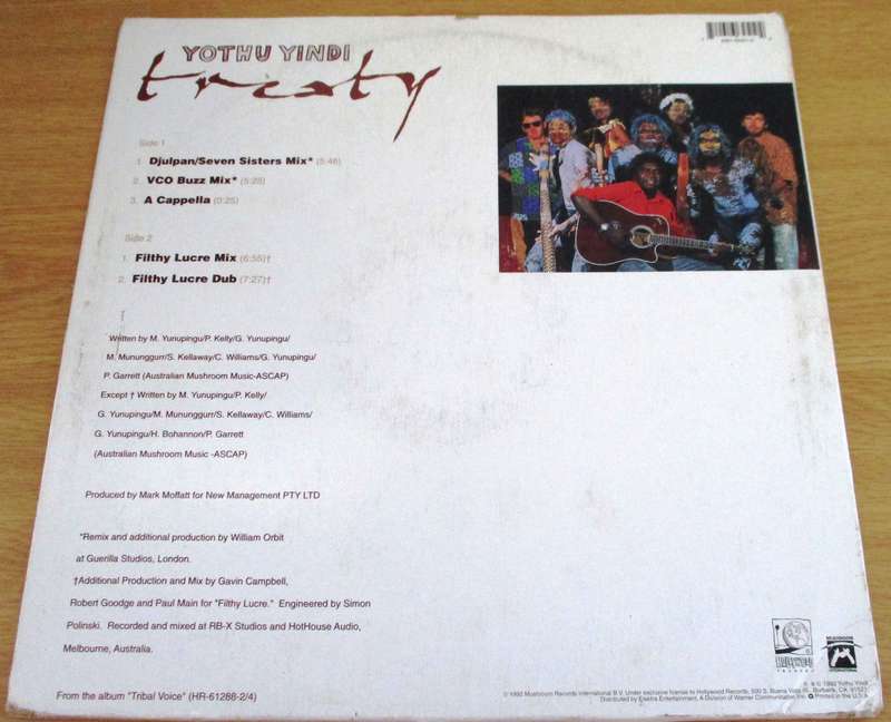 YOTHU YINDI Treaty 12" Maxi Single VINYL Record
