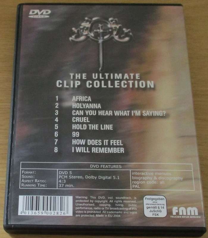 TOTO The Ultimate Clip Collection DVD