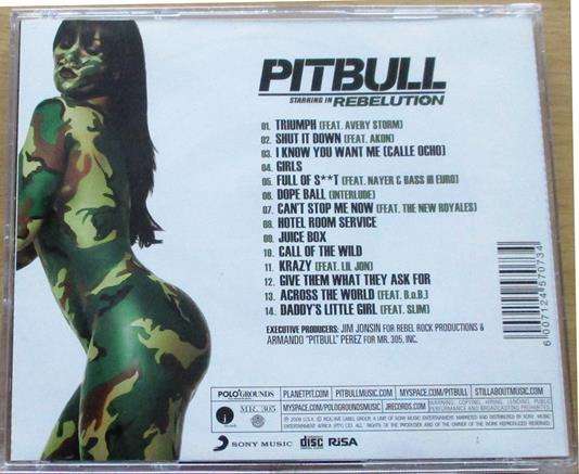 PITBULL Starring in Rebelution CD [Gx33]