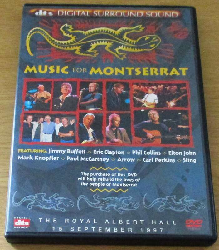 MUSIC FOR MONTSERRAT Jimmy Buffet Eric Clapton Elton John Sting DVD