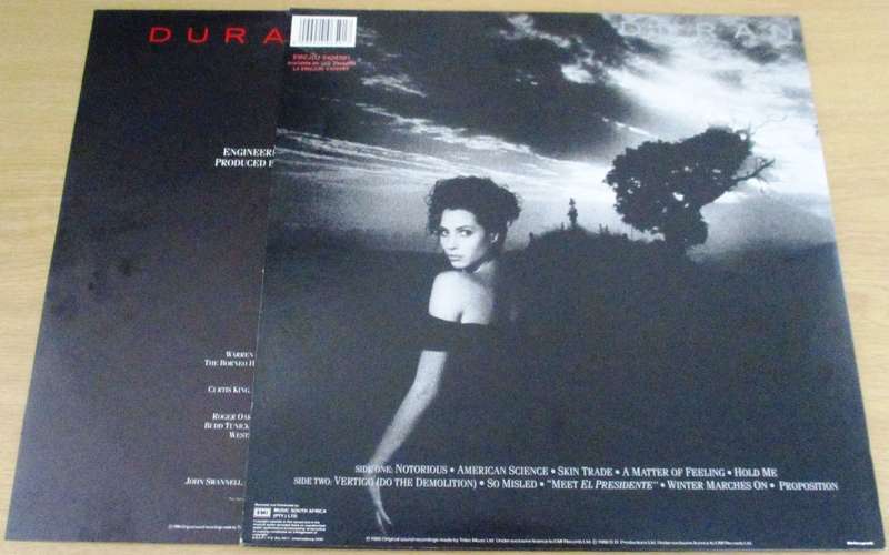 DURAN DURAN Notorious LP VINYL Record