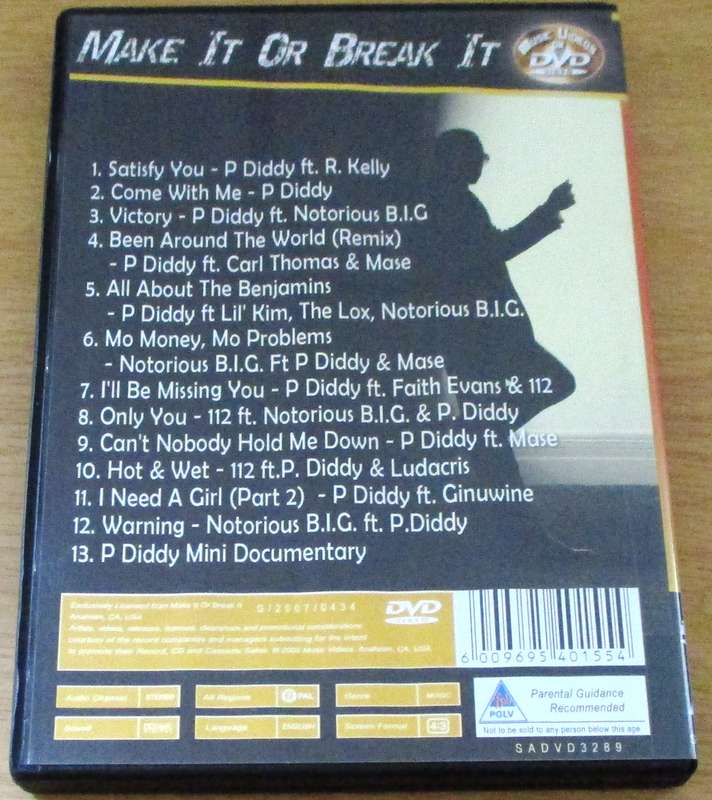 P DIDDY Video Hits DVD