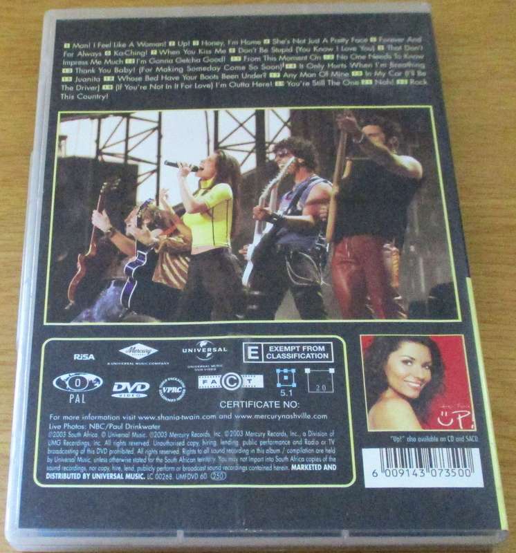 SHANIA TWAIN Up! Live in Chicago DVD *CLEARANCE*