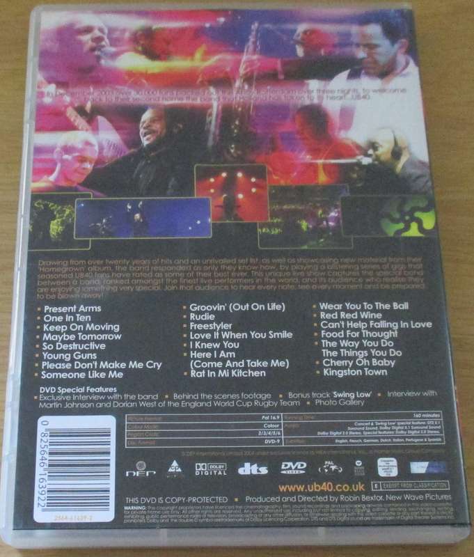 UB40 Homegrown in Holland Live DVD *CLEARANCE*