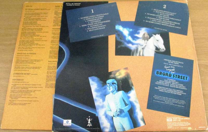 PAUL McCARTNEY Give my Regards to Broad Street LP VINYL Record