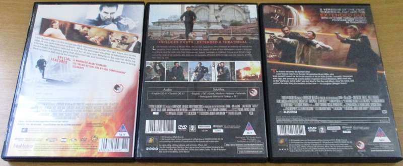 TAKEN 1 + 2 + 3 DVDS Liam Neeson [DVD BOX 4]