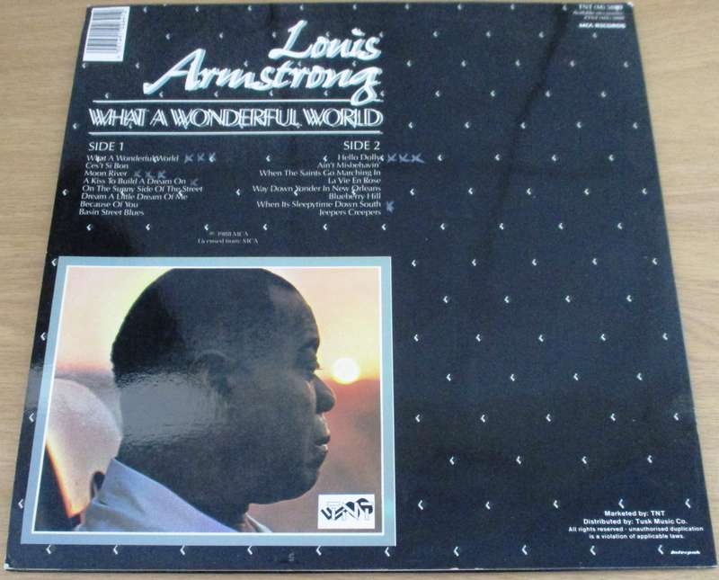 LOUIS ARMSTRONG What a wonderful World LP VINYL Record