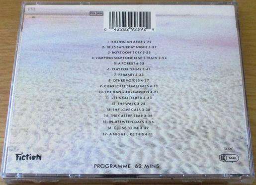 THE CURE Staring at the Sea The Singles CD