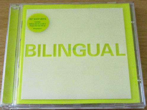 PET SHOP BOYS Bilingual CD